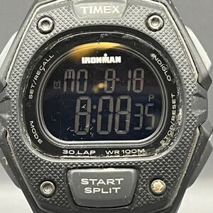 Timex Ironman 30 Lap WR100M Digital Watch Black Sport Fitness TW5M48600